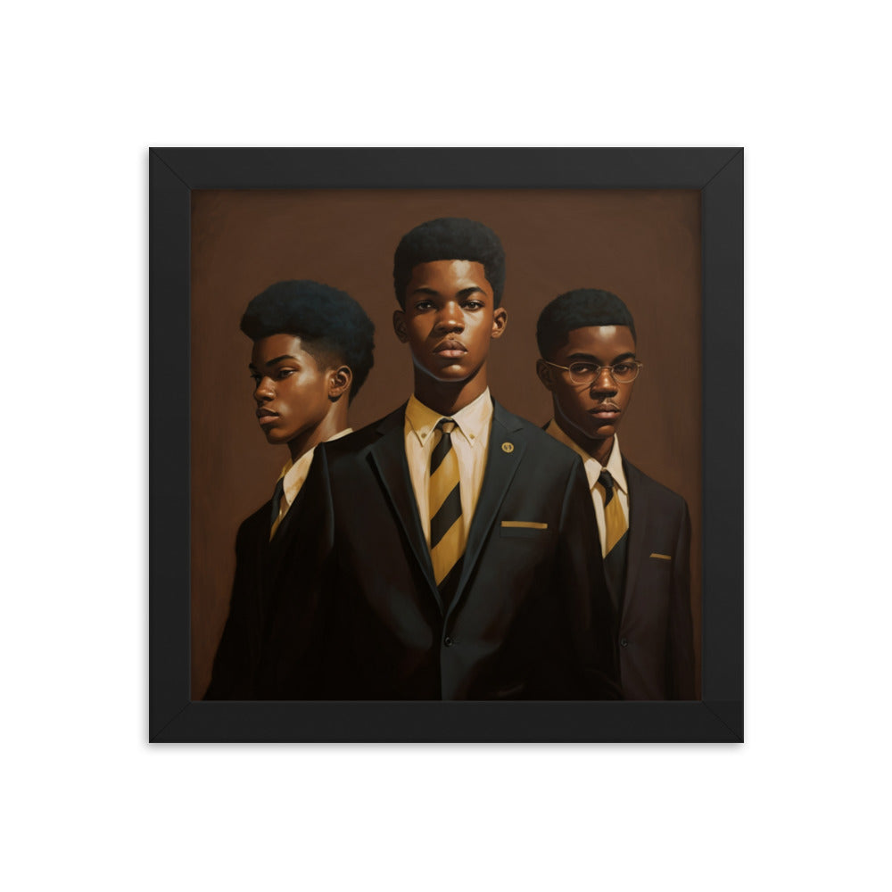 L.A.D. (Little Alpha Dudes) - Framed