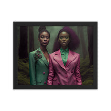 Load image into Gallery viewer, Fantasy Forrest - Pink and Green Edition Framed
