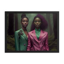 Load image into Gallery viewer, Fantasy Forrest - Pink and Green Edition Framed
